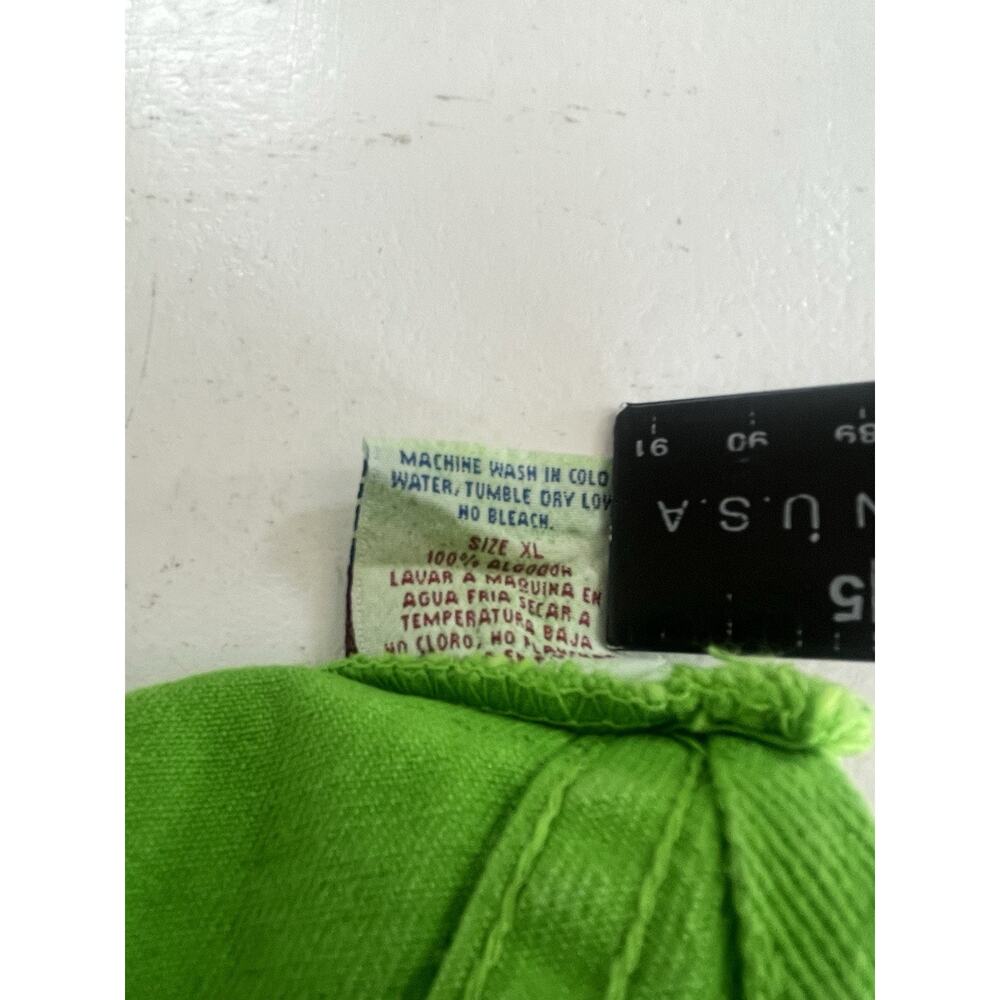 Vintage WATCH L.A. Overalls Womens XL Cotton Denim Jeans GREEN Bibs USA 90s - Picture 12 of 13